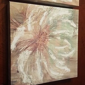 Set of Canvas Floral Paintings